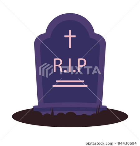 halloween vector illustration of headstone isolated on white halloween vector illustration of headstone isolated on white 94430694