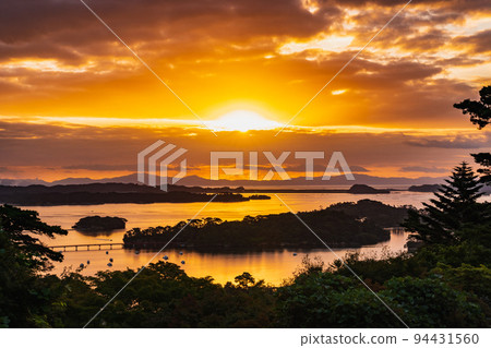 Sunrise, first sunrise, sunrise image Matsushima Sunrise, first sunrise, sunrise image Matsushima 94431560