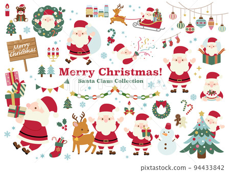 Merry Christmas! Santa Claus illustration set Merry Christmas! Santa Claus illustration set 94433842