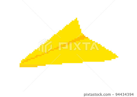Dotted paper airplane (yellow) 94434394