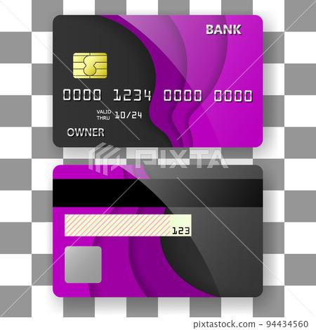banking card template background purple wave pattern texture 94434560