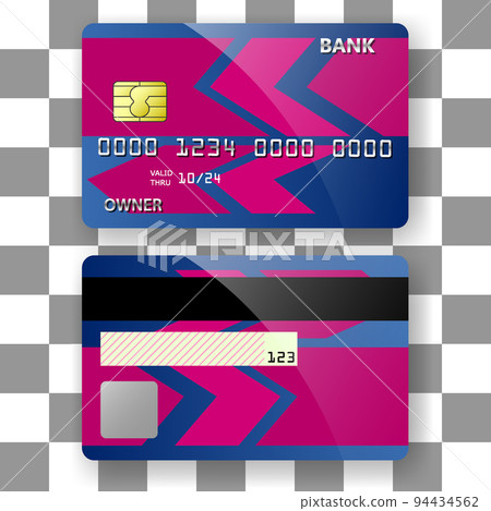 banking card template background blue arrow pattern 94434562