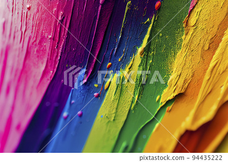 Abstract sculptures of colorful splashes of paint. Dancing liquid on a black background. Ink water splash. Color explosion. Abstract sculptures of colorful splashes of paint. Dancing liquid on a black background. Ink water splash. Color explosion. 94435222