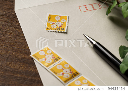 信封和郵票 信封和郵票 94435434
