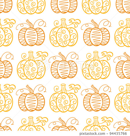 Beautiful pumpkin seamless pattern for Thanksgiving Beautiful pumpkin seamless pattern for Thanksgiving 94435766