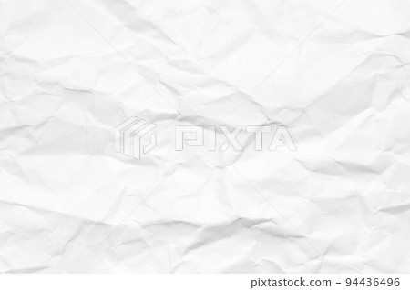 Grunge wrinkled white color paper textured background with copy space 94436496