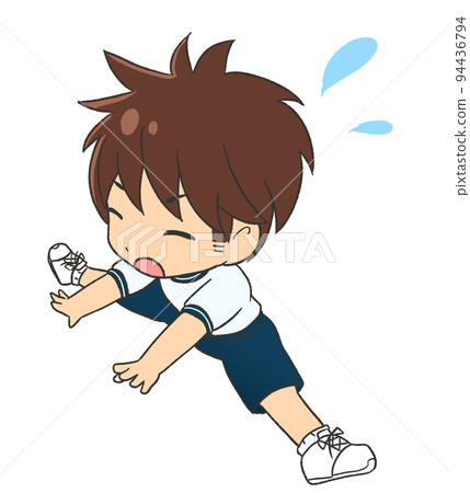 A boy doing flexible gymnastics wearing gym clothes with short sleeves and shorts A boy doing flexible gymnastics wearing gym clothes with short sleeves and shorts 94436794