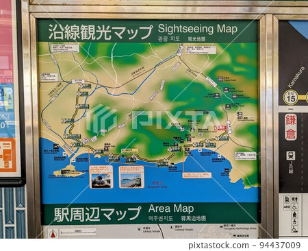 Tourist guide map of Kamakura Station Tourist guide map of Kamakura Station 94437009
