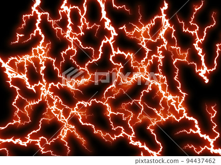 閃電圖案黑色背景（紅色） 94437462