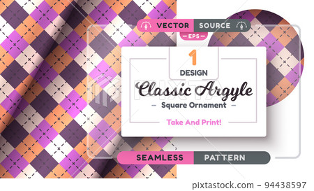 Argyle Seamless Pattern, Fabric Texture Background, Textile Wallpaper Argyle Seamless Pattern, Fabric Texture Background, Textile Wallpaper 94438597