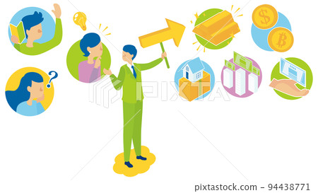 An expert man who gives accurate investment advice 94438771