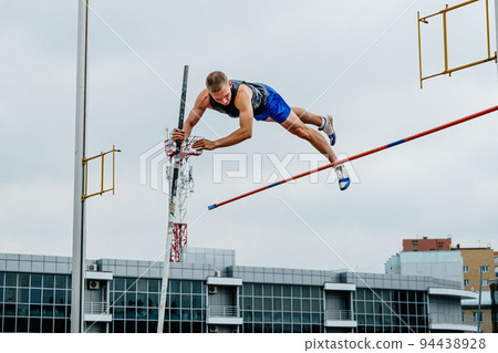 male athlete unsuccessful attempt pole vault male athlete unsuccessful attempt pole vault 94438928