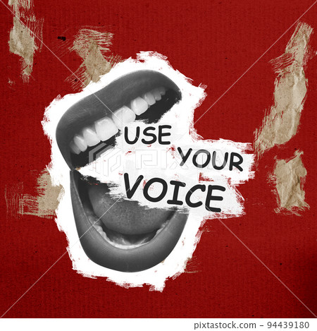 Protection of women's rights. Contemporary art collage. Surrealism. Fight, struggle for female rights, right to choice, health and freedom. Protection of women's rights. Contemporary art collage. Surrealism. Fight, struggle for female rights, right to choice, health and freedom. 94439180