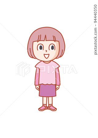 A girl who enjoys going out with her family 94440350