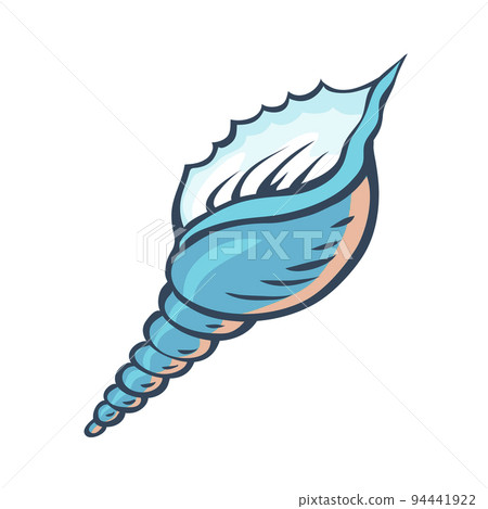 Snail sea shell isolated on white background 94441922