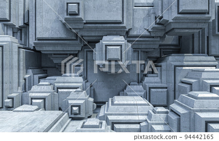 geometric concrete block background. 94442165