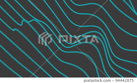 Vector abstract background with a wireframe dynamic waves, line and particles. Vector abstract background with a wireframe dynamic waves, line and particles. 94442875