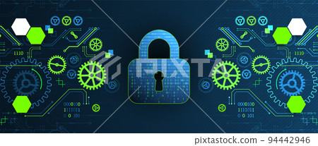 Cyber security or network protection. System privacy. Cyber security or network protection. System privacy. 94442946
