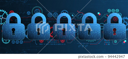 Cyber security or network protection. System privacy. Cyber security or network protection. System privacy. 94442947