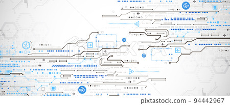 Modern futuristic, engineering, science, technology vector background. Circuit board. Modern futuristic, engineering, science, technology vector background. Circuit board. 94442967