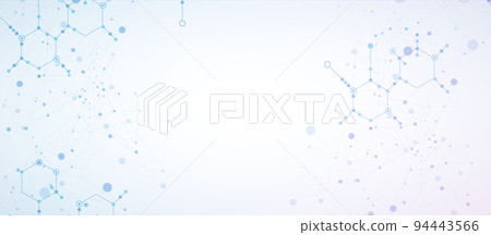 Template for science and technology presentation. Plexus style background. Template for science and technology presentation. Plexus style background. 94443566