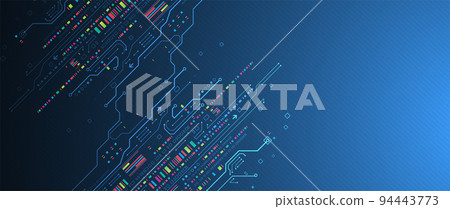 Modern futuristic, engineering, science, technology vector background. 94443773