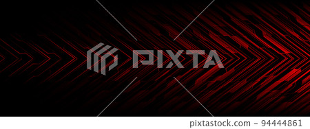 Abstract red circuit power cyber arrow direction geometric black shadow technology design futuristic background vector Abstract red circuit power cyber arrow direction geometric black shadow technology design futuristic background vector 94444861
