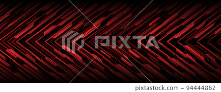 Abstract red circuit cyber black arrow direction geometric technology design futuristic background vector Abstract red circuit cyber black arrow direction geometric technology design futuristic background vector 94444862