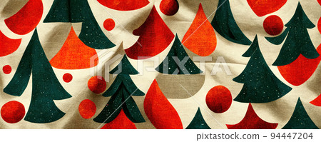 christmas fabric with trees, Colorful abstract wallpaper texture background illustration christmas fabric with trees, Colorful abstract wallpaper texture background illustration 94447204