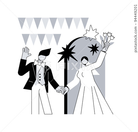 Wedding party abstract concept vector illustration. Wedding planning service, marriage party idea, bride and bridesmaid dress, venue decoration, bouquet design, menu and bar abstract metaphor. Wedding party abstract concept vector illustration. Wedding planning service, marriage party idea, bride and bridesmaid dress, venue decoration, bouquet design, menu and bar abstract metaphor. 94449201