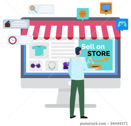 Logistics Worldwide B2B, Sell on Store, Web Vector Logistics Worldwide B2B, Sell on Store, Web Vector 94449371