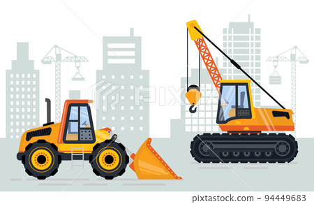 Building Equipment, Machine with Hook, Lift Vector Building Equipment, Machine with Hook, Lift Vector 94449683