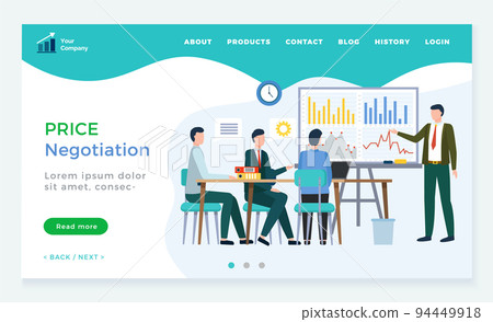 Businessman Negotiation Price with China Vector 94449918