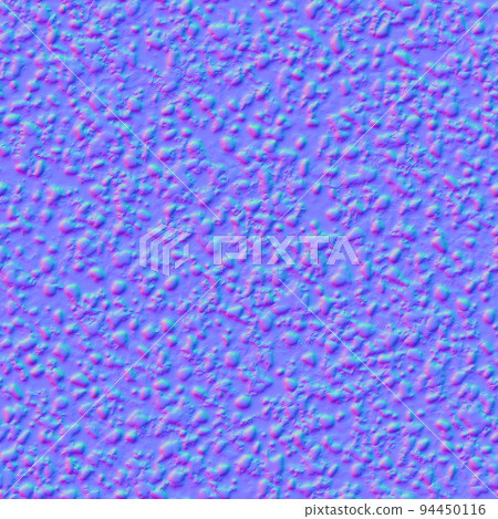Normal map of textured asphalt seamless pattern 3d rendering 94450116