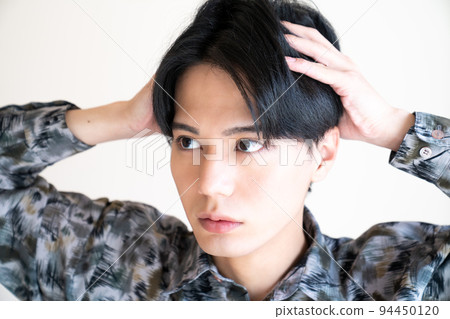 酷男男士美人肖像發套 94450120