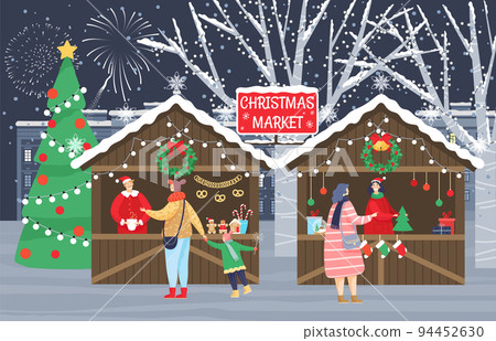 Christmas Fair or Market, People Prepare for Xmas 94452630