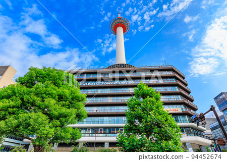 京都站京都塔附近的京都府城市景觀 94452674