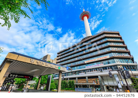 京都站京都塔附近的京都府城市景觀 94452676