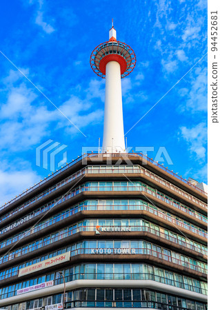 京都站京都塔附近的京都府城市景觀 94452681