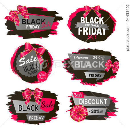 Shopping Flyer Set with Best Choice Label Vector Shopping Flyer Set with Best Choice Label Vector 94453402