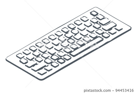 PC Keyboard with Buttons to Input Information PC Keyboard with Buttons to Input Information 94453416