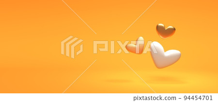 Hearts - Appreciation and love theme - 3D Hearts - Appreciation and love theme - 3D 94454701