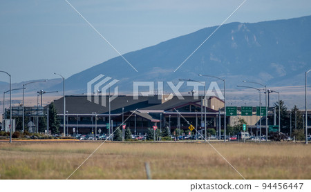 Bozeman montana airport and rocky mountains 94456447