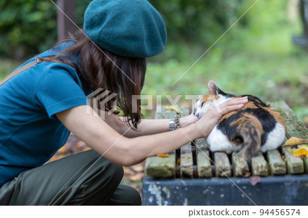 友好公園裡的印花布貓 友好公園裡的印花布貓 94456574