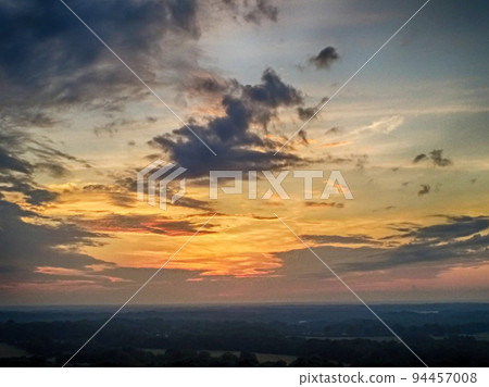 The sun above the horizon early morning The sun above the horizon early morning 94457008