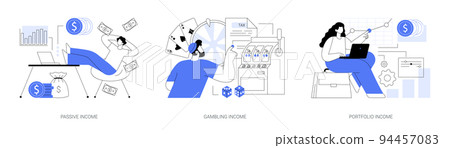 Investing savings abstract concept vector illustrations. Investing savings abstract concept vector illustrations. 94457083