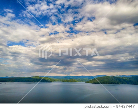 beautiful scenic views at lake jocassee south carolina 94457447