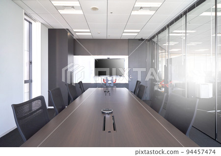 帶大顯示器的會議室辦公室內景室內商務形象 94457474