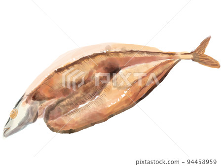 Hand-painted grilled saury 02 Hand-painted grilled saury 02 94458959
