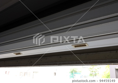 Garage, garage, shutter, roof, tin, outdoor, parking lot, building 94459149